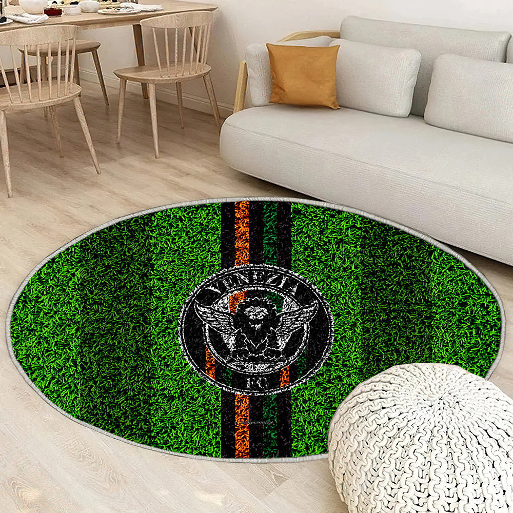Venezia Fc Football Lawnblack Tapis Sol - Tapis De Salon, Venise Italie Tapis Art, Tapis pour la décoration de la maison