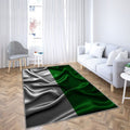Drapeau de Saxe drapeaux ondulés en soie Tapis Sol - Tapis De Salon, drapeaux en tissu de Saxe Saxe Tapis Art, Tapis pour la décoration de la maison