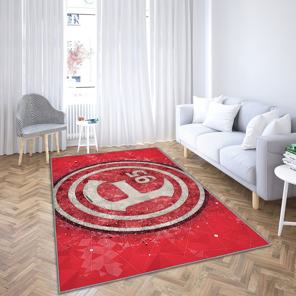 Fortuna Dusseldorf Fc Club De Football Allemand Düsseldorf Tapis Sol - Tapis De Salon, Football 2 Bundesliga Rouge Tapis Art, Tapis pour la décoration de la maison