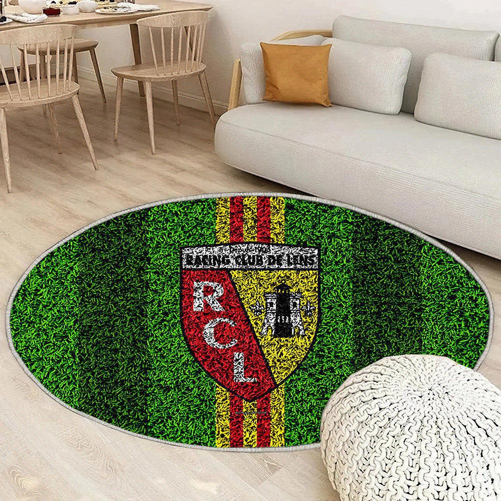 Logo Rc Lens Tapis Sol - Tapis De Salon, Football Français Tapis Art, Tapis pour la décoration de la maison