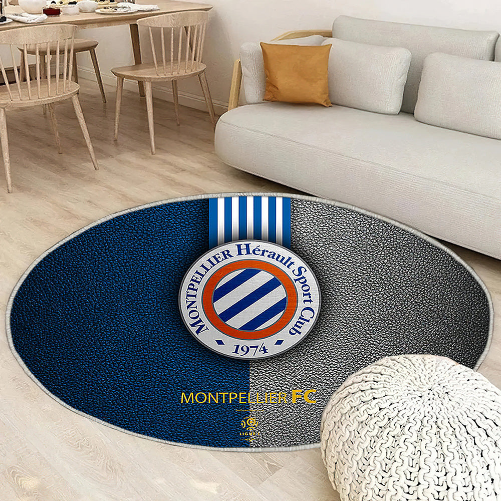 Montpellier Fc Tapis Sol - Tapis De Salon, Ligue 1 Tapis Art, Tapis pour la décoration de la maison
