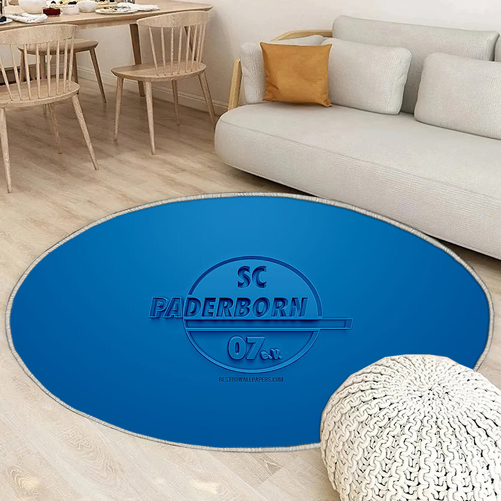 Sc Paderborn 07 Tapis Sol - Tapis De Salon, Club de Football Bleu 3D allemand Tapis Art, Tapis pour la décoration de la maison