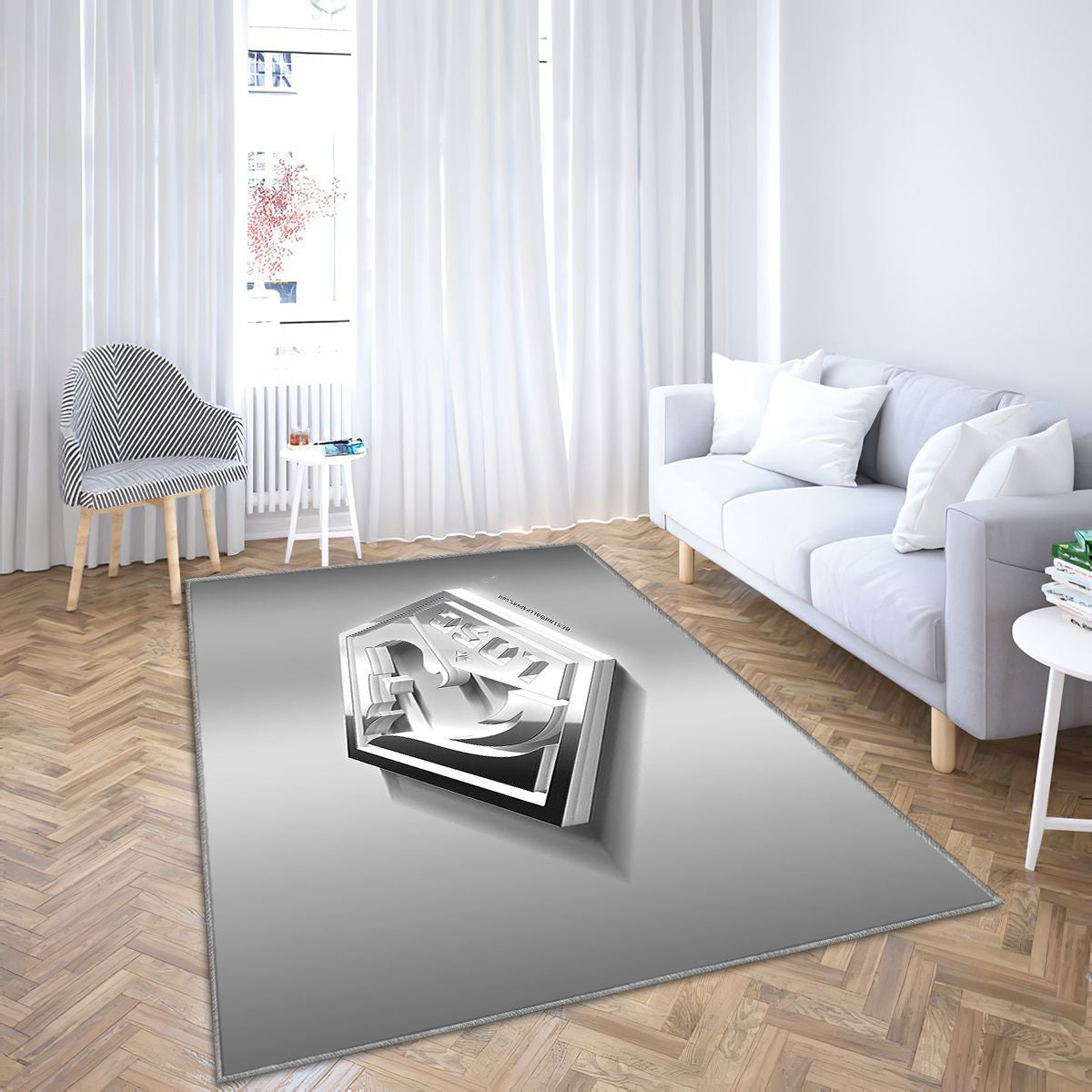 Lille Osc Tapis Sol - Tapis De Salon, New3D Steelfrench Football Tapis Art, Tapis pour la décoration de la maison