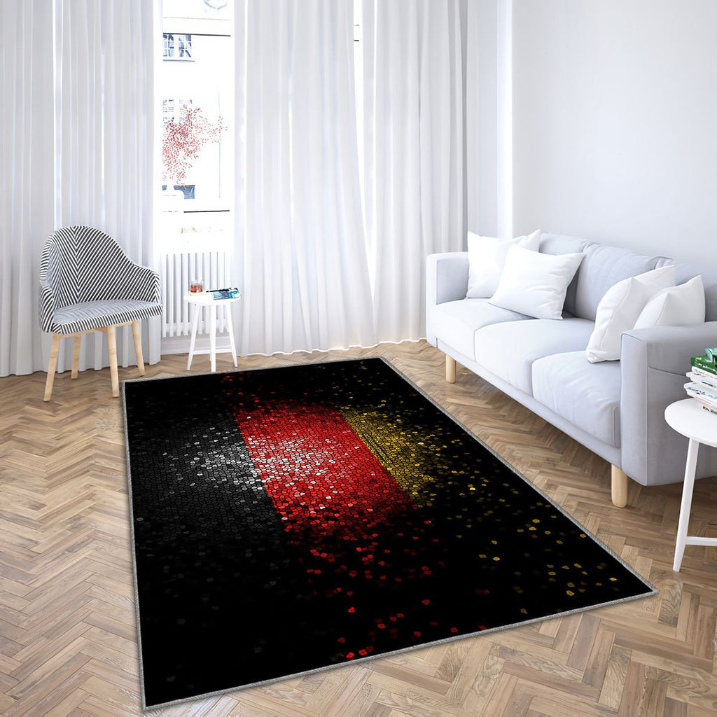 Drapeau allemand Tapis Sol - Tapis De Salon, pays européens Tapis Art, Tapis pour la décoration de la maison