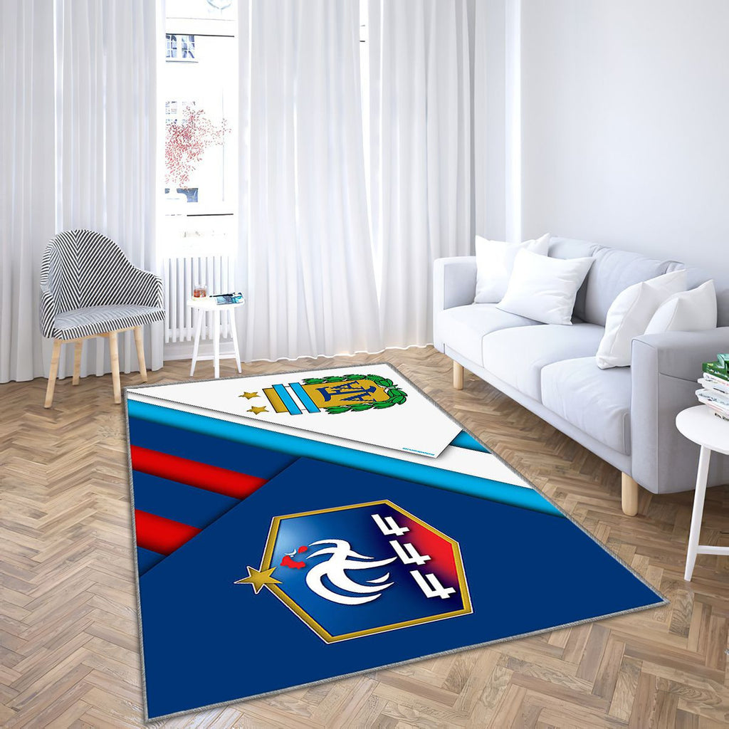 France contre Argentine Tapis Sol - Tapis De Salon, Ion S Coupe du monde de football 2018 Tapis Art, Tapis pour la décoration de la maison