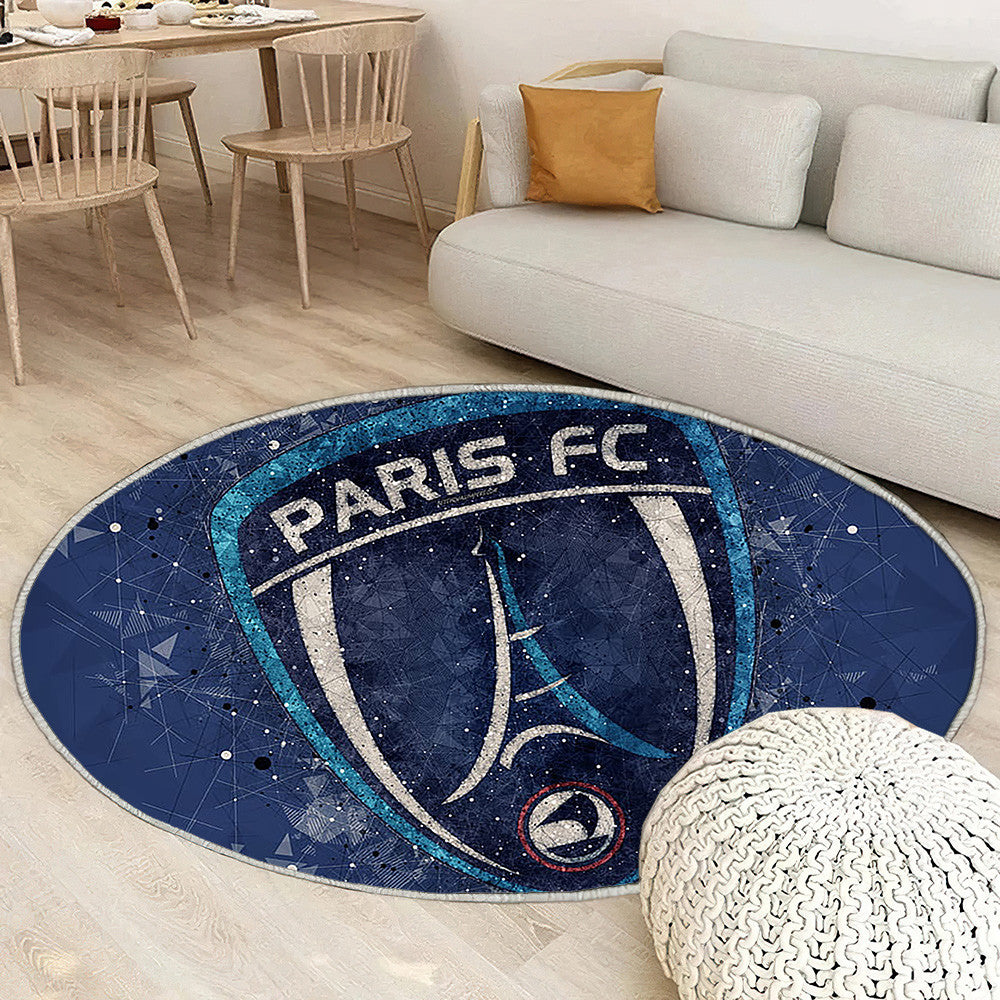 Logo Paris Fc Tapis Sol - Tapis De Salon, Football Français Tapis Art, Tapis pour la décoration de la maison