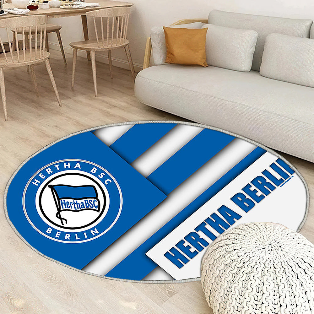 Hertha Berlingerman Football Club Hertha Bsc Tapis Sol - Tapis De Salon, Blue Ion Berlin Tapis Art, Tapis pour la décoration de la maison