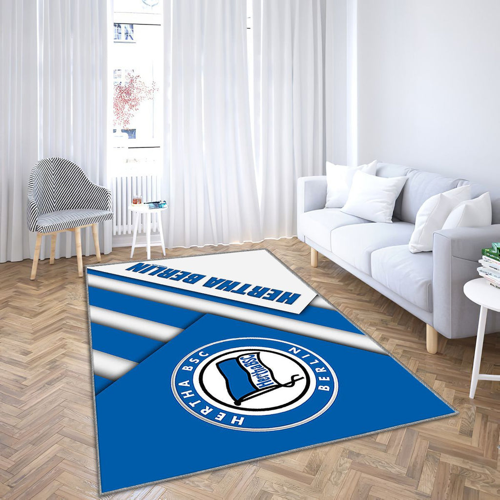 Hertha Berlingerman Football Club Hertha Bsc Tapis Sol - Tapis De Salon, Blue Ion Berlin Tapis Art, Tapis pour la décoration de la maison