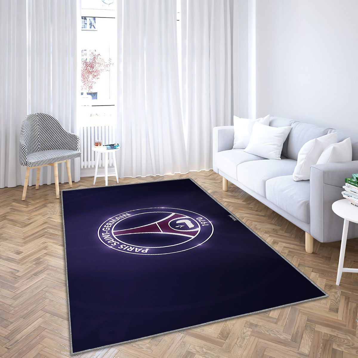 Paris Saint-Germain FC Tapis Sol - Tapis De Salon, Paris Soccer françaisparis Saint Germain Tapis Art, Tapis pour la décoration de la maison