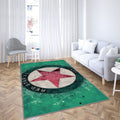Logo Étoile Rouge Fc Tapis Sol - Tapis De Salon, Football Français Tapis Art, Tapis pour la décoration de la maison