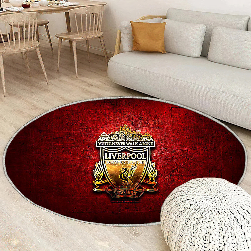 Liverpool Fc Tapis Sol - Tapis De Salon, Premier League Lfc Rouge Tapis Art, Tapis pour la décoration de la maison