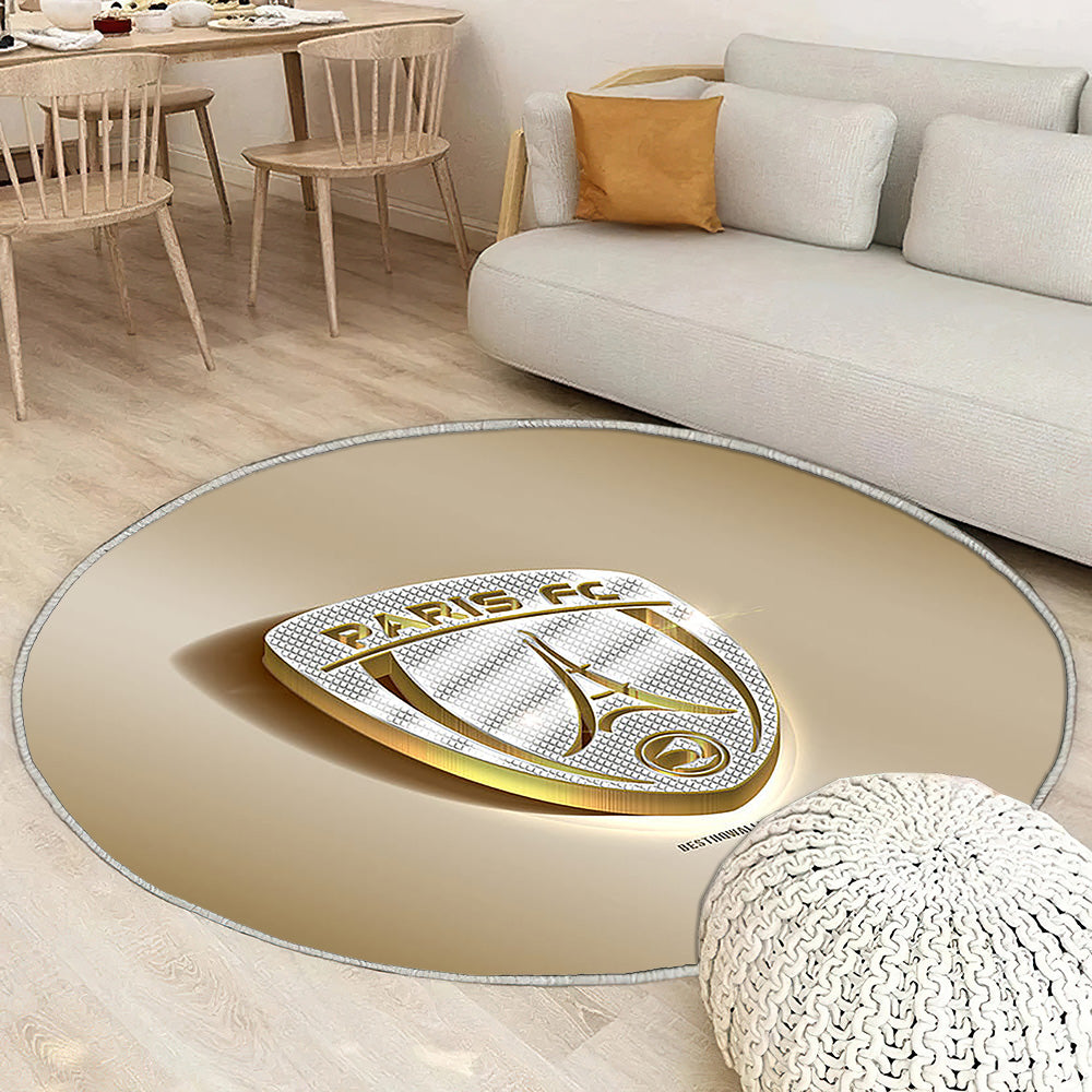 Paris Fc Tapis Sol - Tapis De Salon, Argent Doréparis France Tapis Art, Tapis pour la décoration de la maison