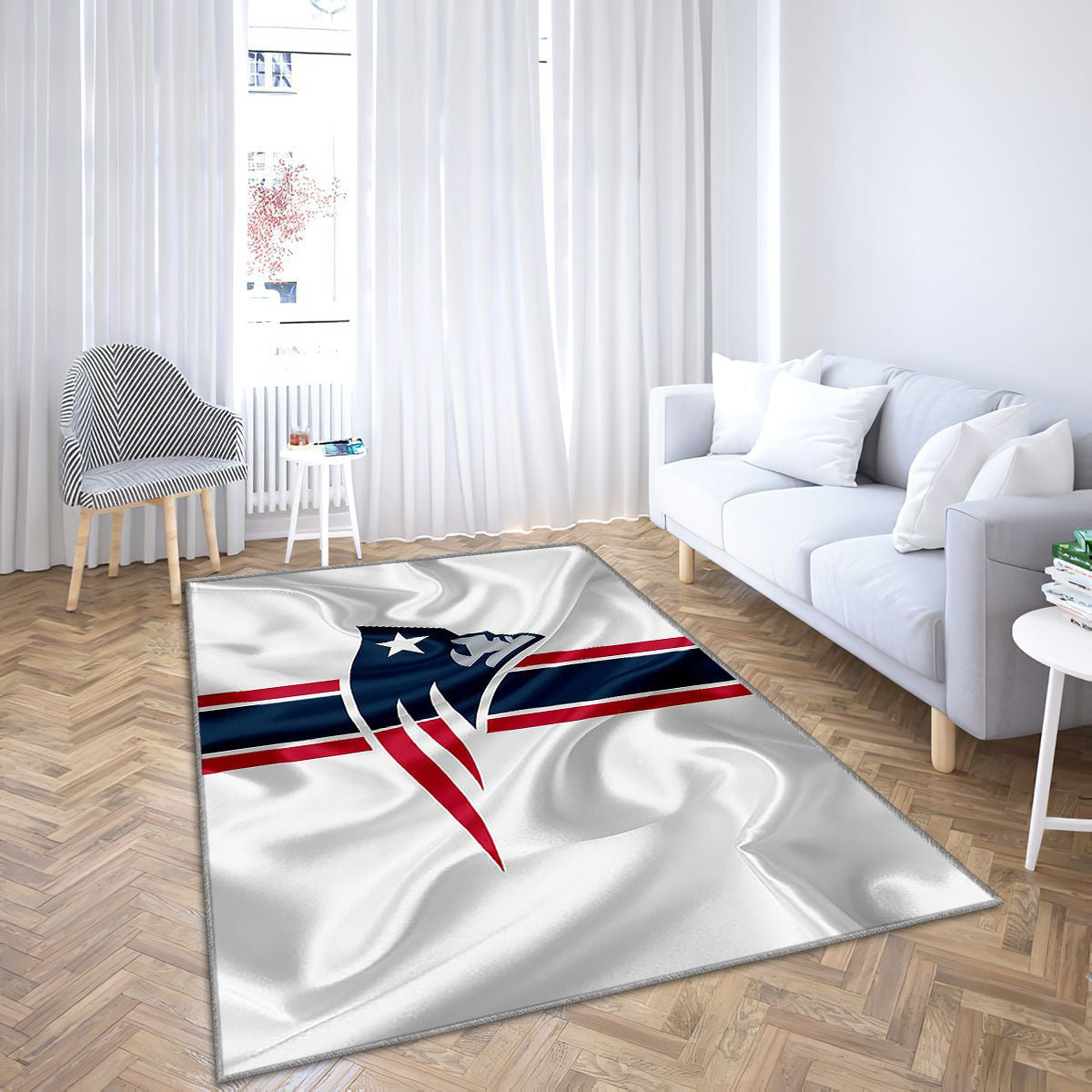 Ligue nationale de football des Patriots de la Nouvelle-Angleterre Tapis Sol - Tapis De Salon, Nouvelle-Angleterre Tapis Art, Tapis pour la décoration de la maison