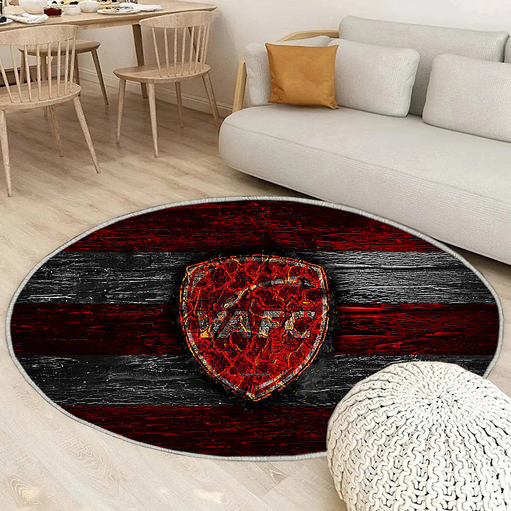 Valenciennes Fc Tapis Sol - Tapis De Salon, Ligue 2 Rouge Et Blancfrench Football Tapis Art, Tapis pour la décoration de la maison