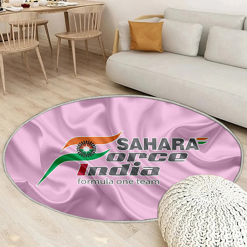 Sahara Force India F1 Team Racing Teamf1 Drapeau en soie rose Tapis Sol - Tapis De Salon, France Tapis Art, Tapis pour la décoration de la maison