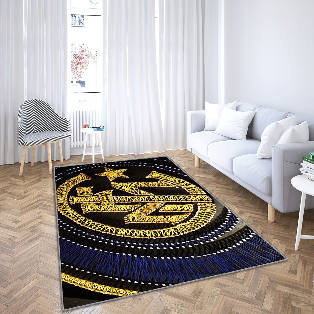 Inter Milan Italie Football Club Tapis Sol - Tapis De Salon, Tapis Art, Tapis pour la décoration de la maison