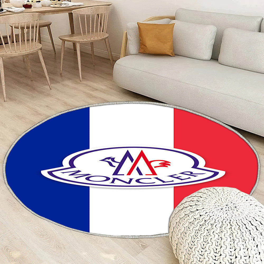 Logo Moncler Tapis Sol - Tapis De Salon, Designer Drip France Tapis Art, Tapis pour la décoration de la maison