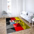 Drapeau de la Sarre Tapis Sol - Tapis De Salon, Allemagne Drapeau de la Sarre Tapis Art, Tapis pour la décoration de la maison