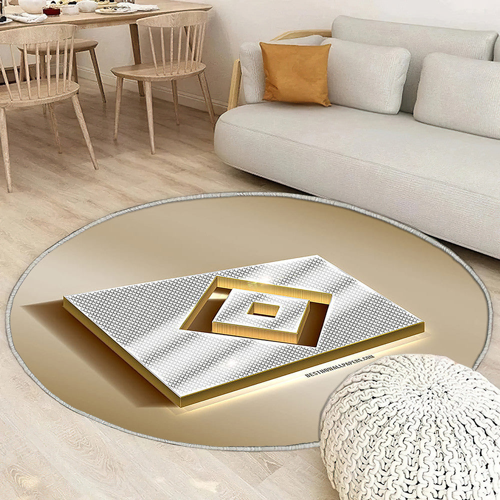 Hamburger Sv Tapis Sol - Tapis De Salon, Golden Silverhamburg Allemagne Tapis Art, Tapis pour la décoration de la maison