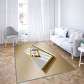 Hamburger Sv Tapis Sol - Tapis De Salon, Golden Silverhamburg Allemagne Tapis Art, Tapis pour la décoration de la maison
