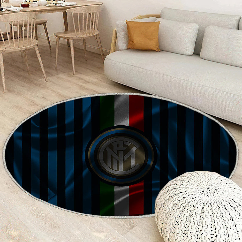Inter Milan Tapis Sol - Tapis De Salon, Internazionale Serie A Football Club Tapis Art, Tapis pour la décoration de la maison