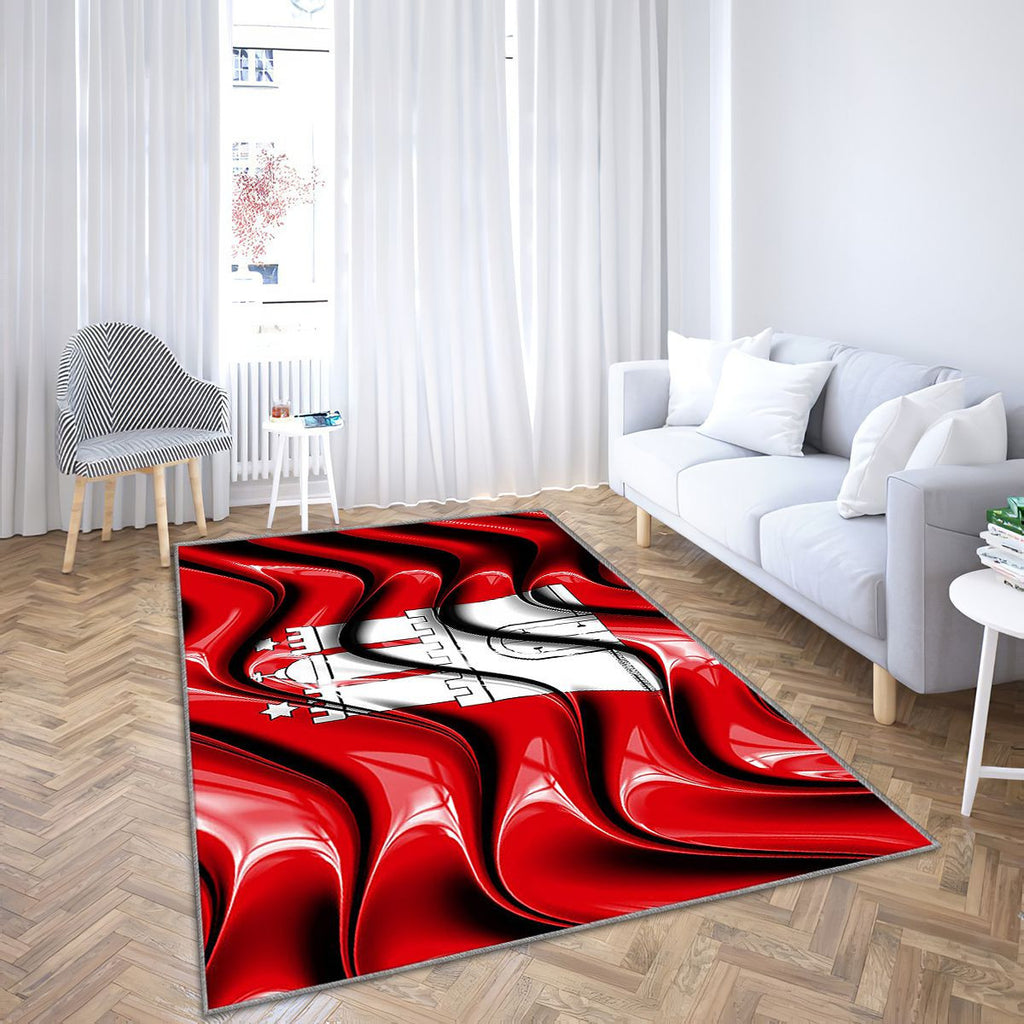 Hambourg Drapeau États d'Allemagne Tapis Sol - Tapis De Salon, Hambourg Hambourg États allemands Tapis Art, Tapis pour la décoration de la maison