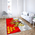 Drapeau de la ville allemande de Neuss Tapis Sol - Tapis De Salon, symboles de l'Allemagne Tapis Art, Tapis pour la décoration de la maison