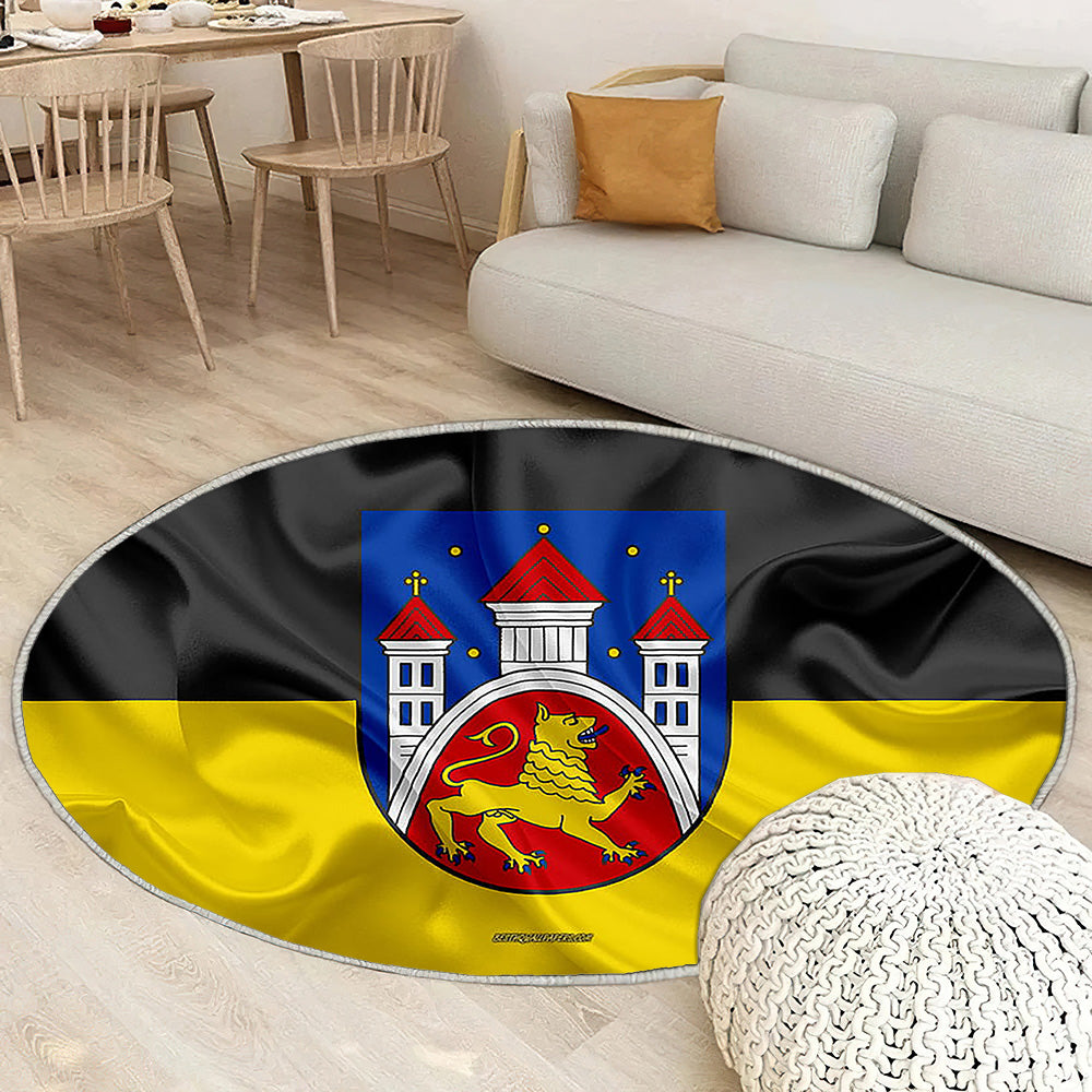 Drapeau de Göttingen Tapis Sol - Tapis De Salon, ville allemande de Göttingen en Allemagne Tapis Art, Tapis pour la décoration de la maison