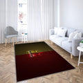 Lens Rc Tapis Sol - Tapis De Salon, Ligue 2 Rouge Jaunerouge Jaune Fibre de Carbone Tapis Art, Tapis pour la décoration de la maison