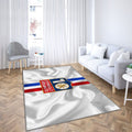 Olympique Lyon Tapis Sol - Tapis De Salon, Ligue 1 Francesur Soie Blanche Tapis Art, Tapis pour la décoration de la maison