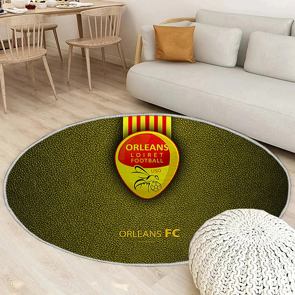 Orléans Fc Orléans Tapis Sol - Tapis De Salon, Deuxième Division Tapis Art, Tapis pour la décoration de la maison