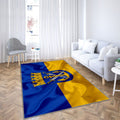 Drapeau de Solingen Tapis Sol - Tapis De Salon, ville allemande Solingen Allemagne Tapis Art, Tapis pour la décoration de la maison
