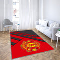 Manchester Unitedblack Red Ion Premier League Tapis Sol - Tapis De Salon, Football Tapis Art, Tapis pour la décoration de la maison