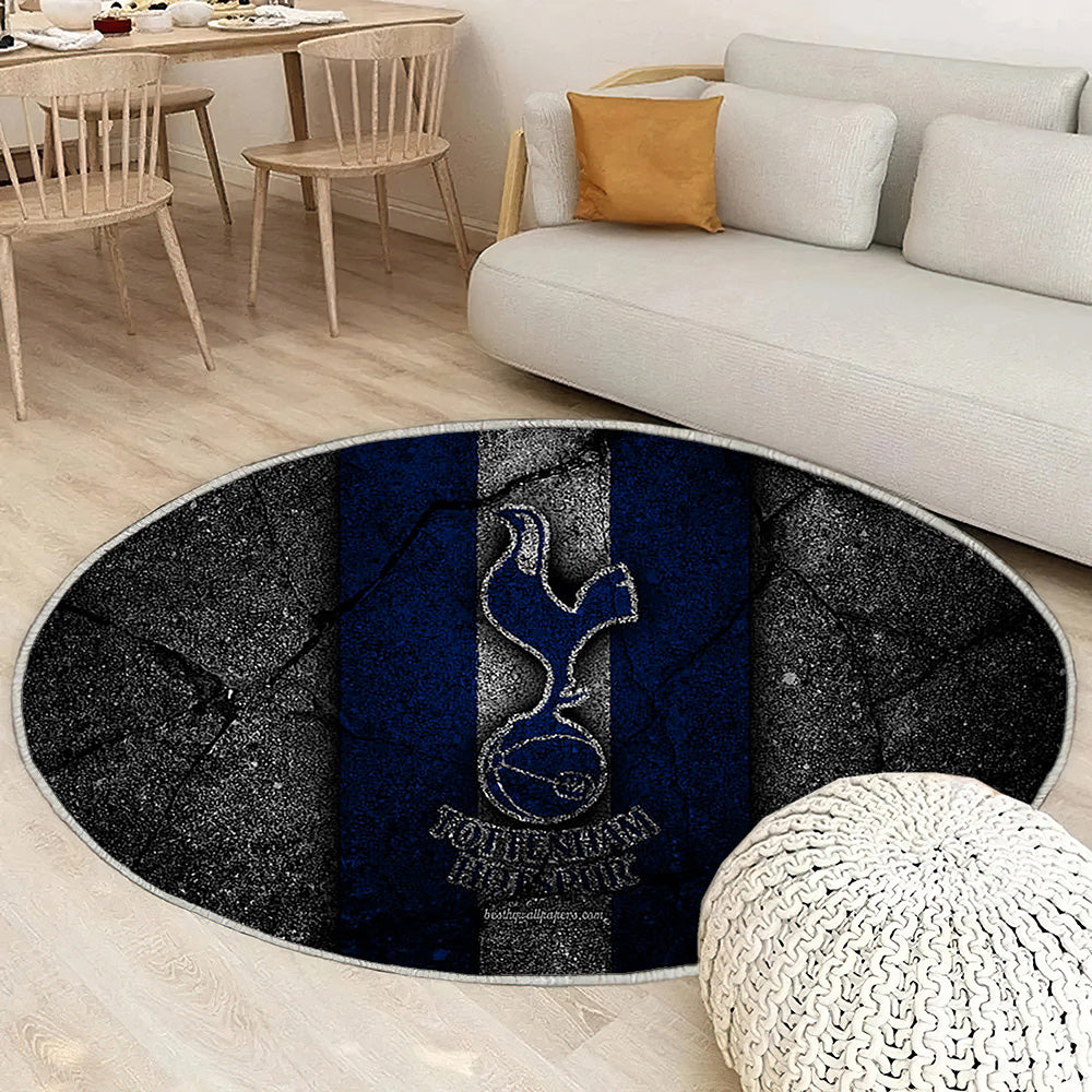 Tottenham Hotspur Fc Logo Tapis Sol - Tapis De Salon, Grunge Angleterre Tapis Art, Tapis pour la décoration de la maison