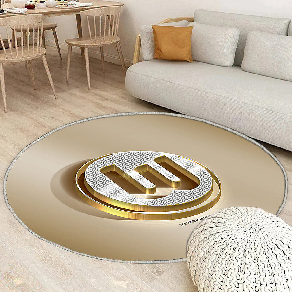 Vfl Wolfsburg Tapis Sol - Tapis De Salon, Golden Silverwolfsburg Allemagne Tapis Art, Tapis pour la décoration de la maison