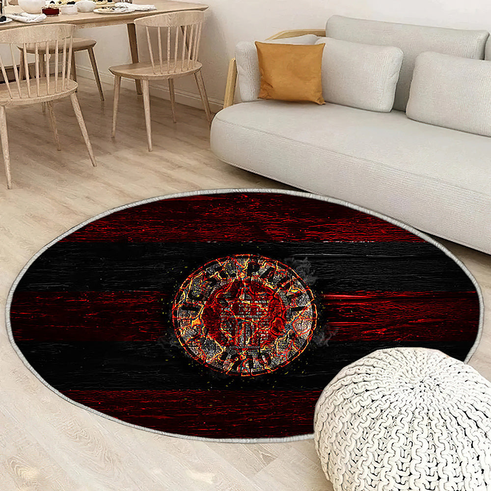 St Pauli Fc Tapis Sol - Tapis De Salon, Bundesliga 2 Club De Football Allemand Rouge Et Noir Tapis Art, Tapis pour la décoration de la maison