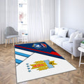 Uruguay contre France Tapis Sol - Tapis De Salon, Coupe du monde de football S 2018 Tapis Art, Tapis pour la décoration de la maison