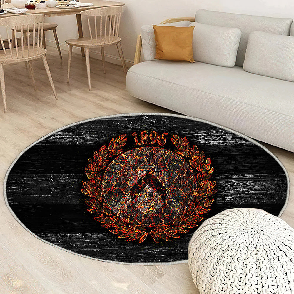 Logo Udinese Fc Fire Tapis Sol - Tapis De Salon, Football Grunge Club De Football Italien Tapis Art, Tapis pour la décoration de la maison