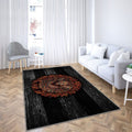 Logo Udinese Fc Fire Tapis Sol - Tapis De Salon, Football Grunge Club De Football Italien Tapis Art, Tapis pour la décoration de la maison