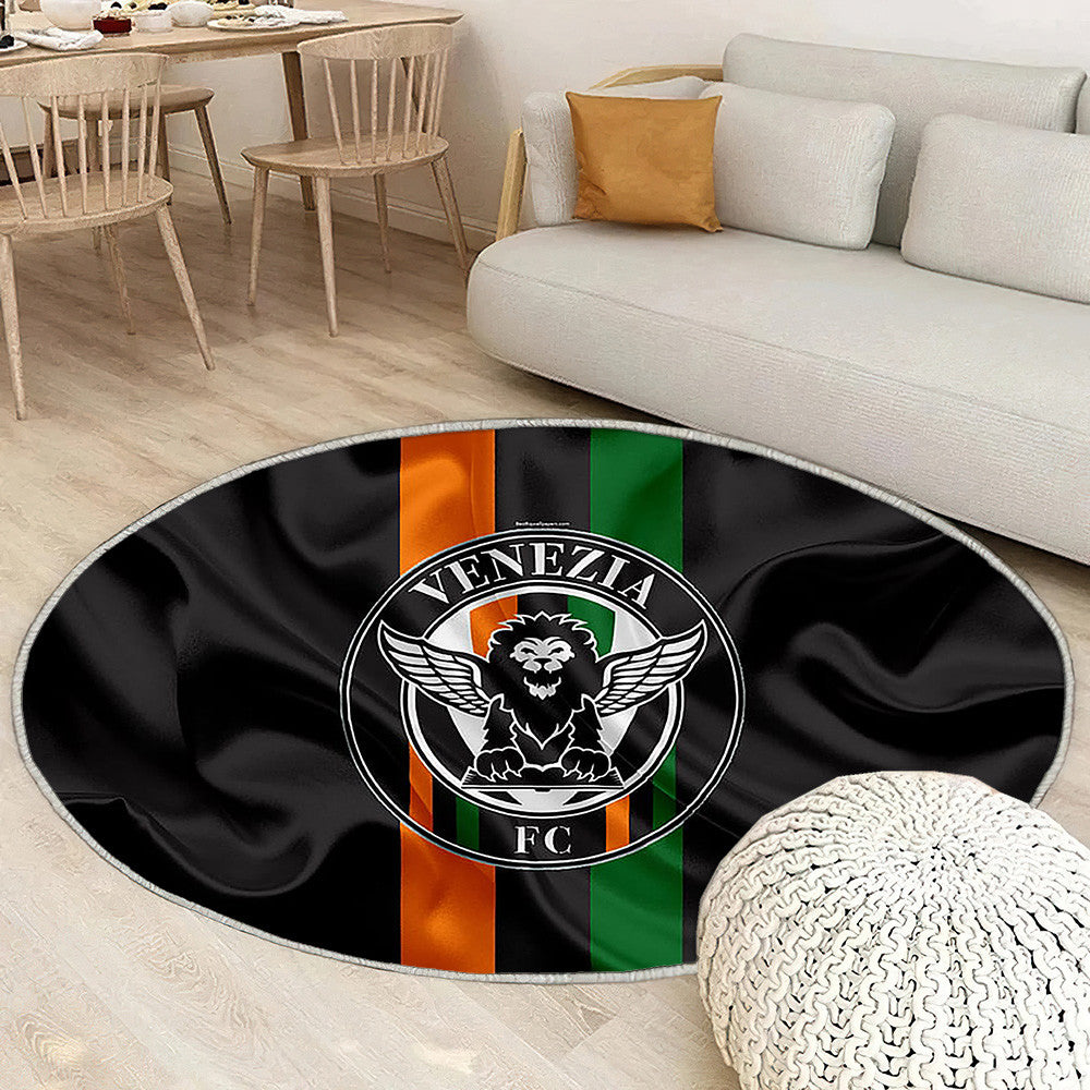 Drapeau en soie Venezia Fc Serie B Tapis Sol - Tapis De Salon, club de football italien Venise Tapis Art, Tapis pour la décoration de la maison