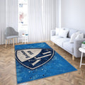Vfl Bochum Club de football allemand Bochum Tapis Sol - Tapis De Salon, Football 2 Bundesliga Bleu Tapis Art, Tapis pour la décoration de la maison