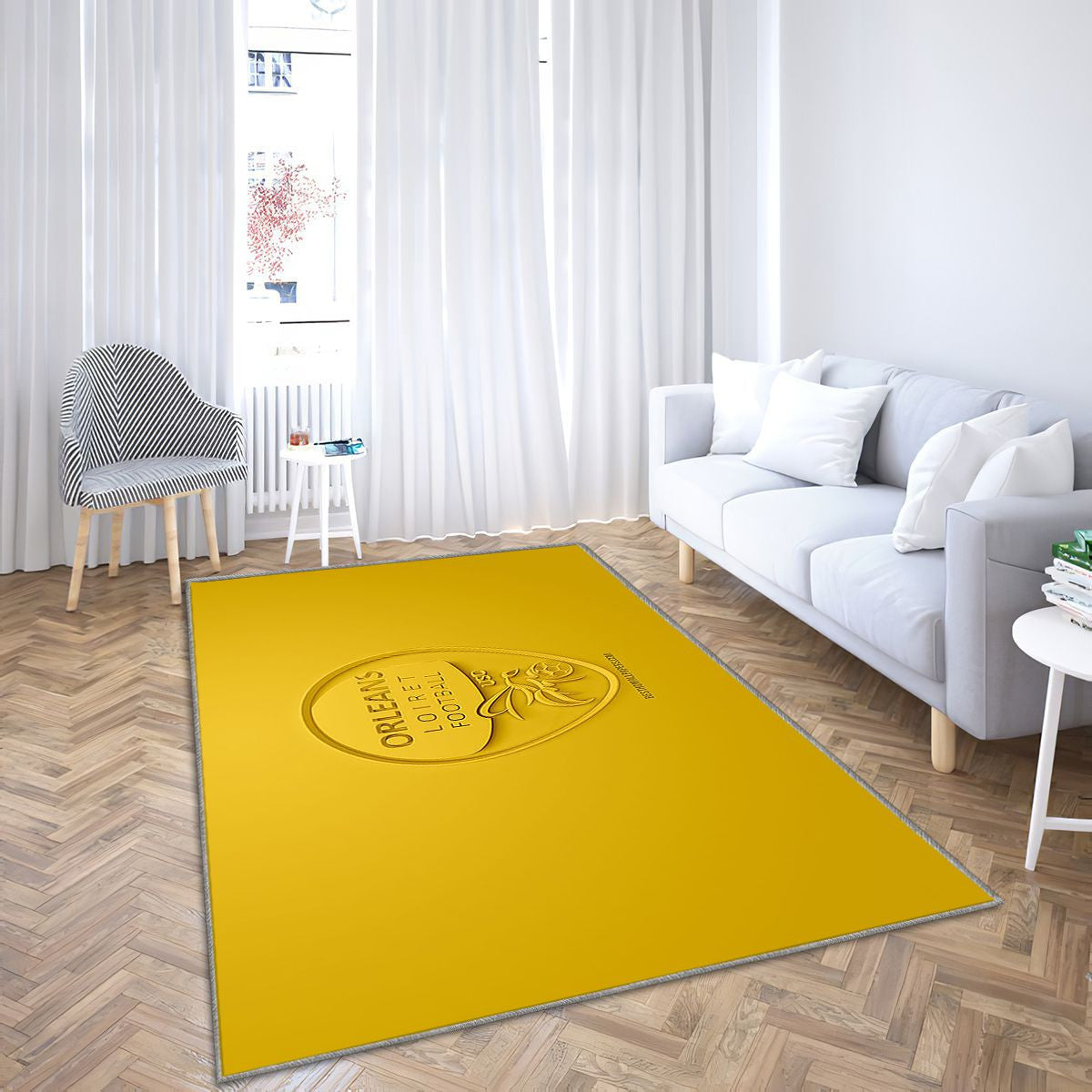 Us Orléans Tapis Sol - Tapis De Salon, Jaune 3DFootball français Tapis Art, Tapis pour la décoration de la maison