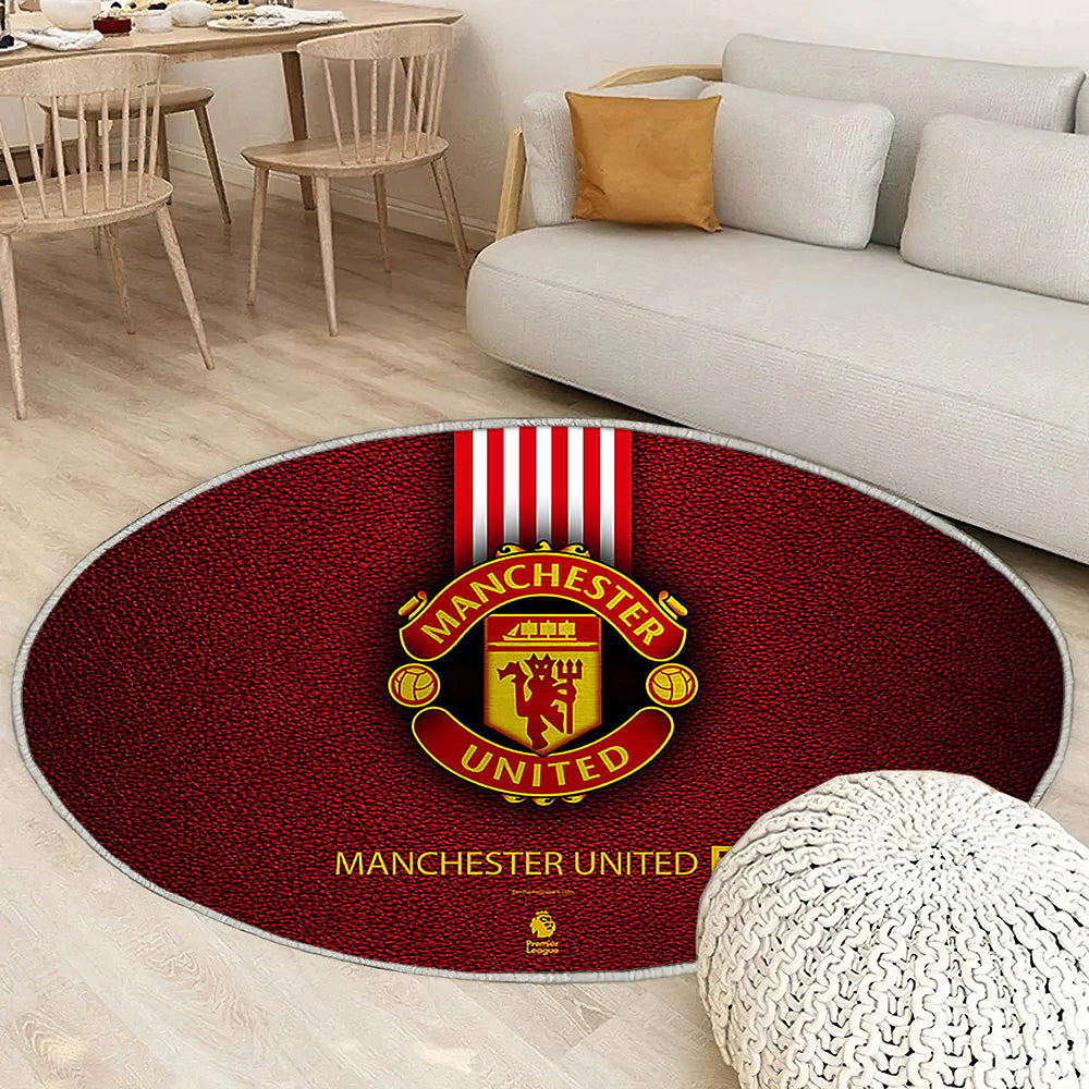 Manchester United Fc English Football Club Tapis Sol - Tapis De Salon, Premier League Mu Tapis Art, Tapis pour la décoration de la maison