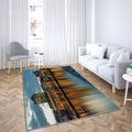 Ville du soir de Hambourg Tapis Sol - Tapis De Salon, Allemagne Europe Tapis Art, Tapis pour la décoration de la maison