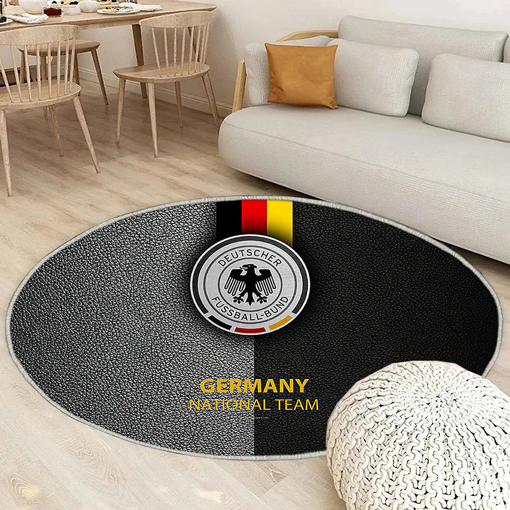 Allemagne Équipe Nationale De Football Cuir Texturefootball Allemagne Tapis Sol - Tapis De Salon, Tapis Art, Tapis pour la décoration de la maison