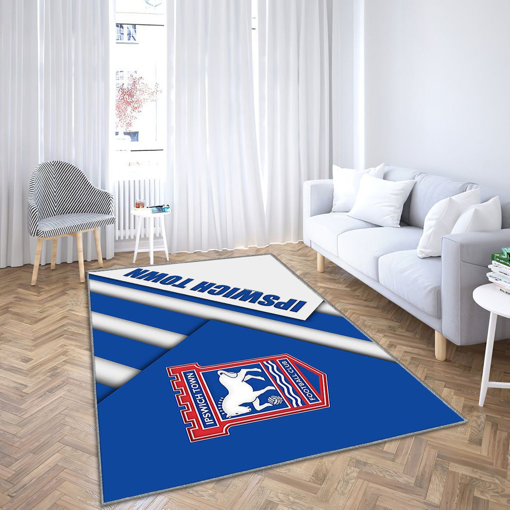 Club de football anglais d'Ipswich Town Ipswich Tapis Sol - Tapis De Salon, Royaume-Uni Tapis Art, Tapis pour la décoration de la maison