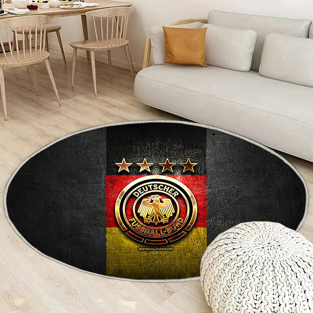 Équipe nationale allemande de football Tapis Sol - Tapis De Salon, Europe Uefa Grey Metal Tapis Art, Tapis pour la décoration de la maison