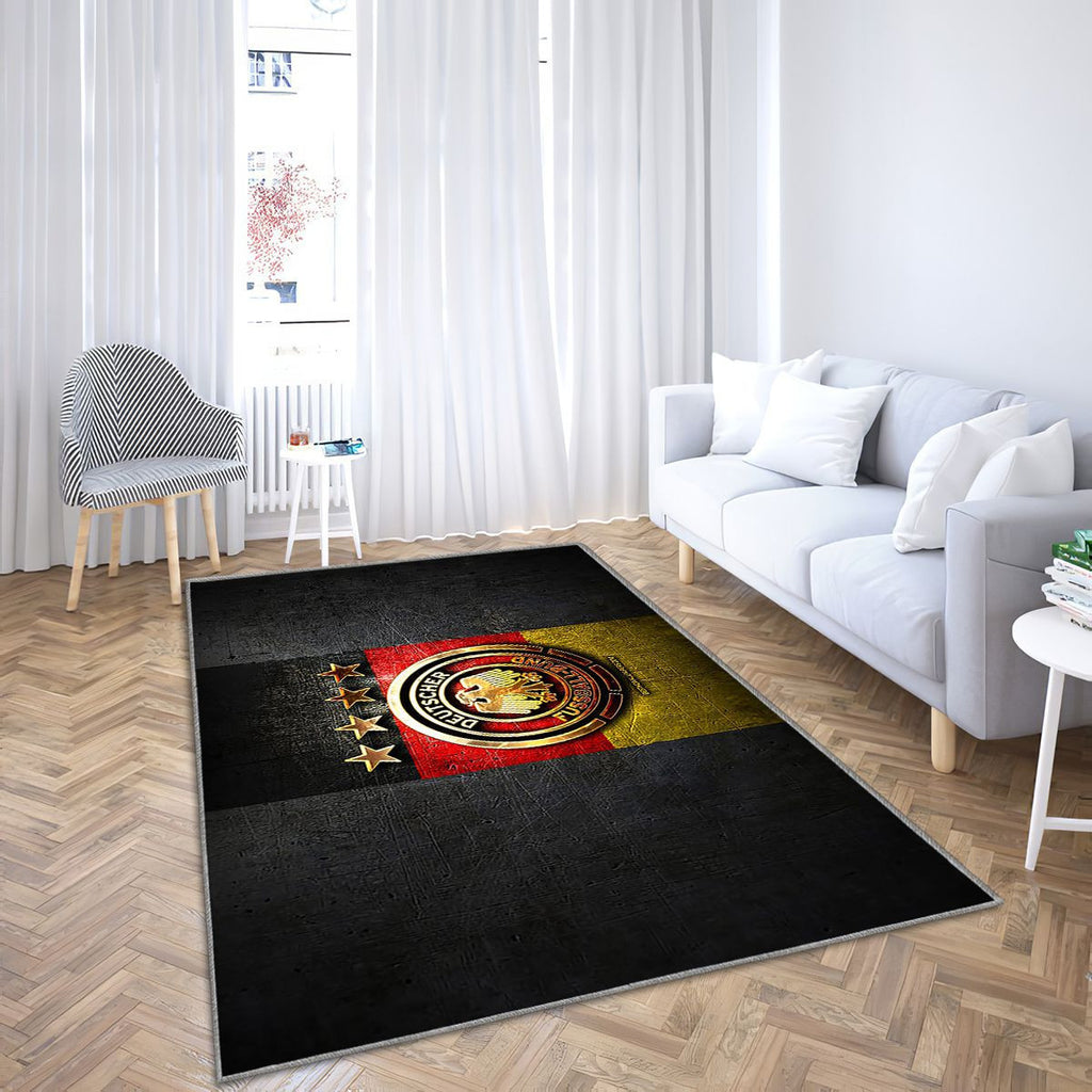 Équipe nationale allemande de football Tapis Sol - Tapis De Salon, Europe Uefa Grey Metal Tapis Art, Tapis pour la décoration de la maison