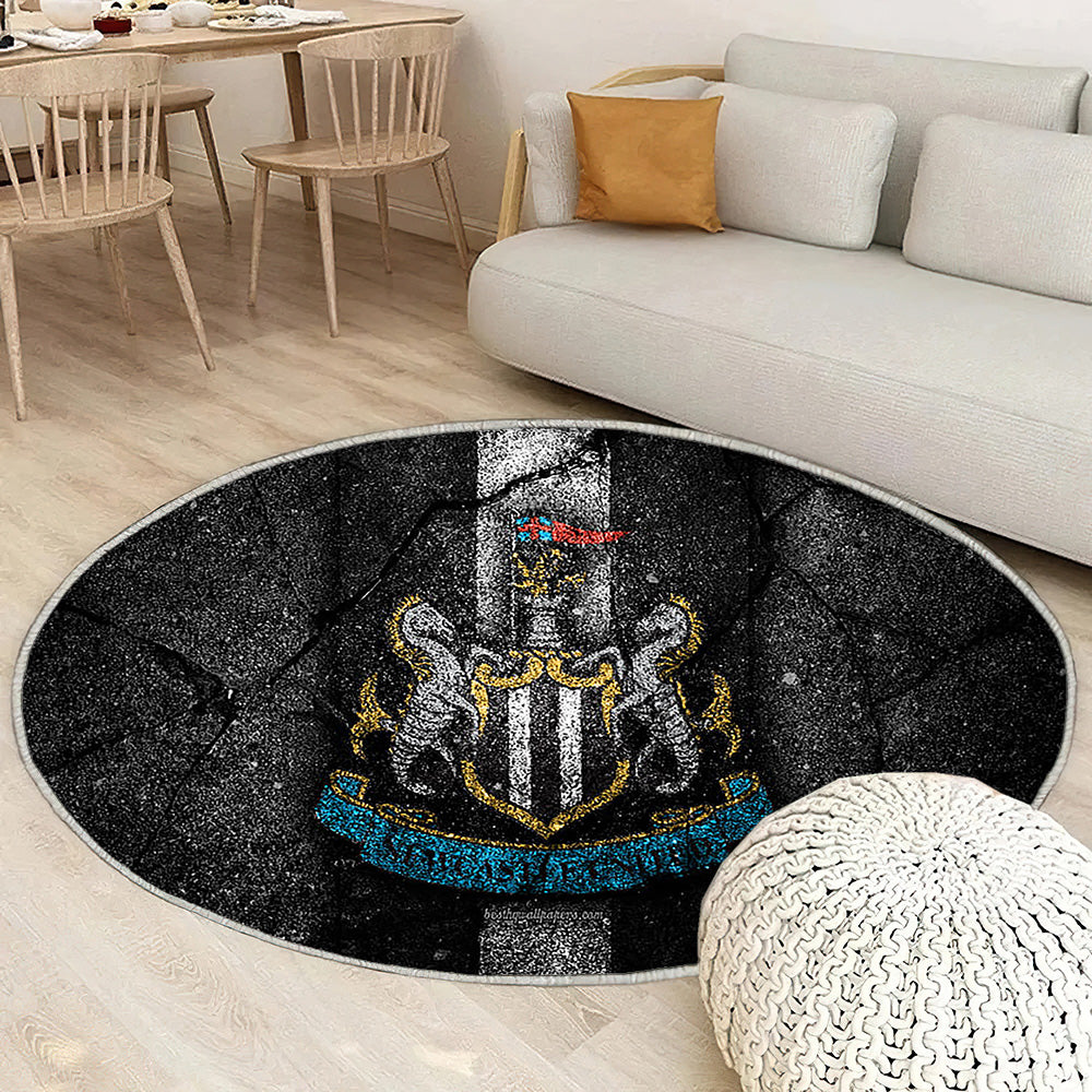 Logo Newcastle United Fc Tapis Sol - Tapis De Salon, Grunge Angleterre Tapis Art, Tapis pour la décoration de la maison
