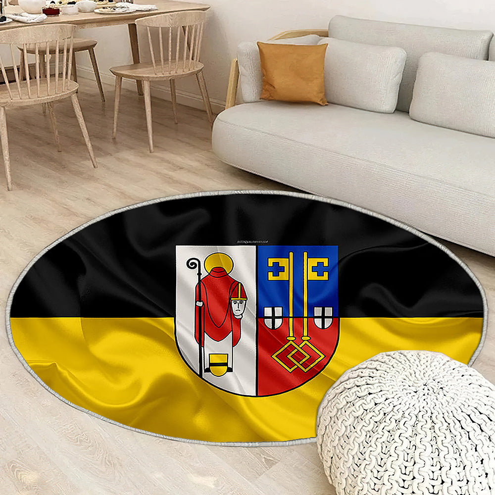 Drapeau de la ville allemande de Krefeld Krefeld Tapis Sol - Tapis De Salon, Allemagne Symboles Tapis Art, Tapis pour la décoration de la maison